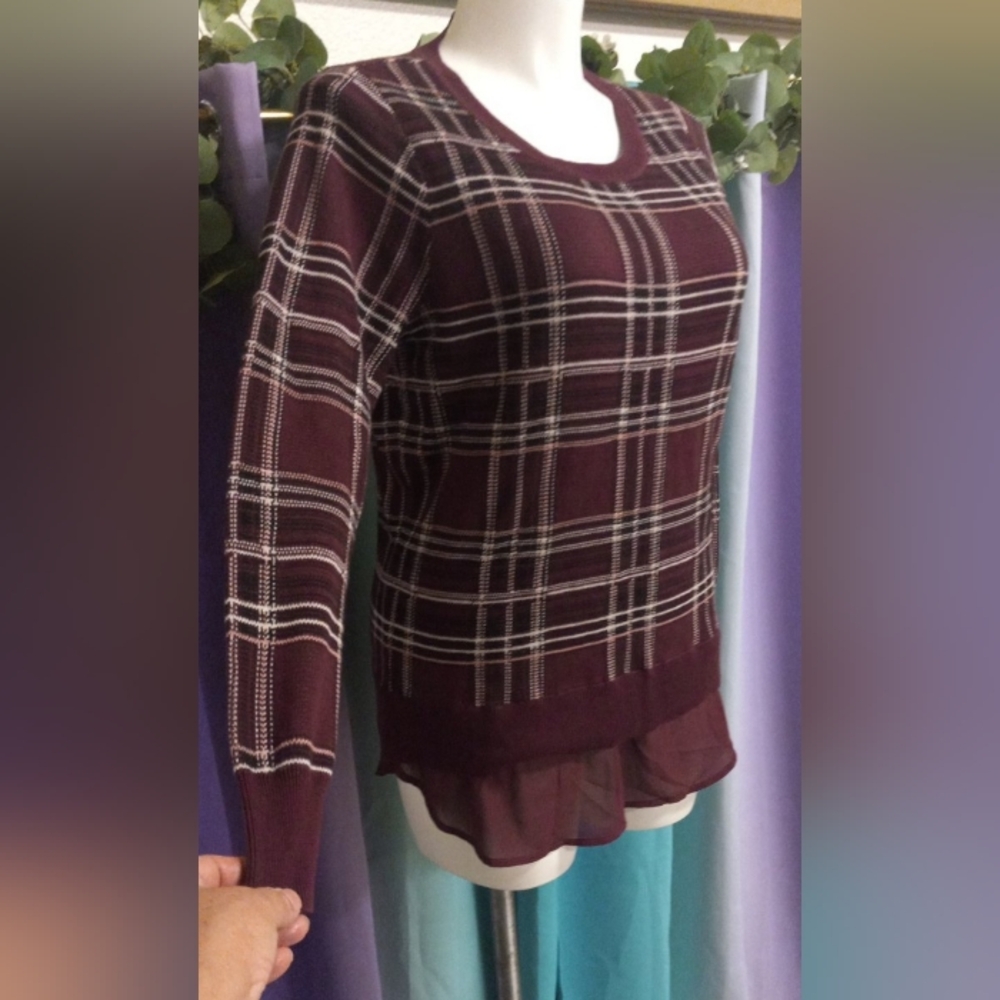 Torrid Pullover Crew Neck Burgundy Sweater - Picture 12 of 13